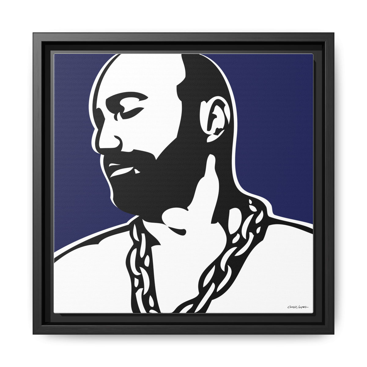 Chain, Giclee Print on Matte Canvas, Framed (Multi-color)