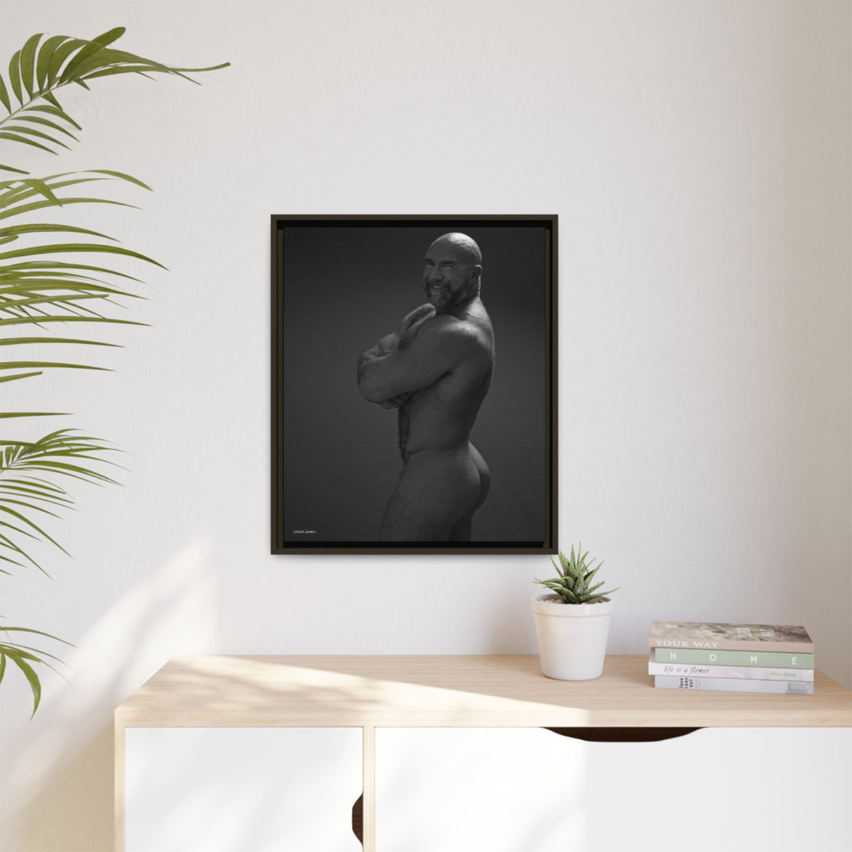 Thom A. Giclee Print on Matte Canvas, Framed (Multi-color)