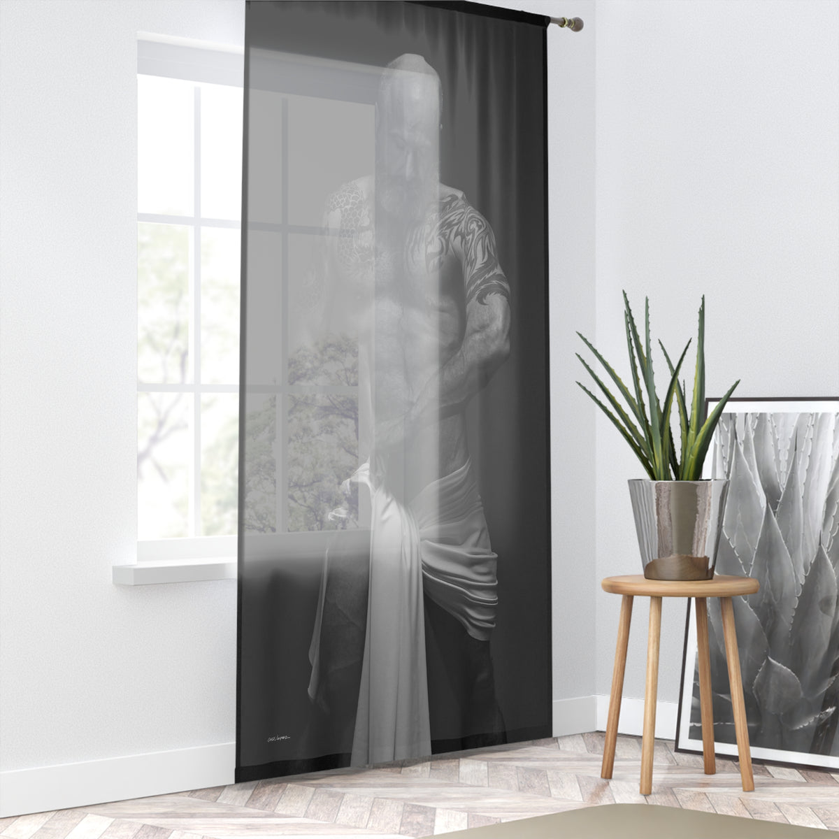 Barclay 1, Textured Sheer Window Curtain