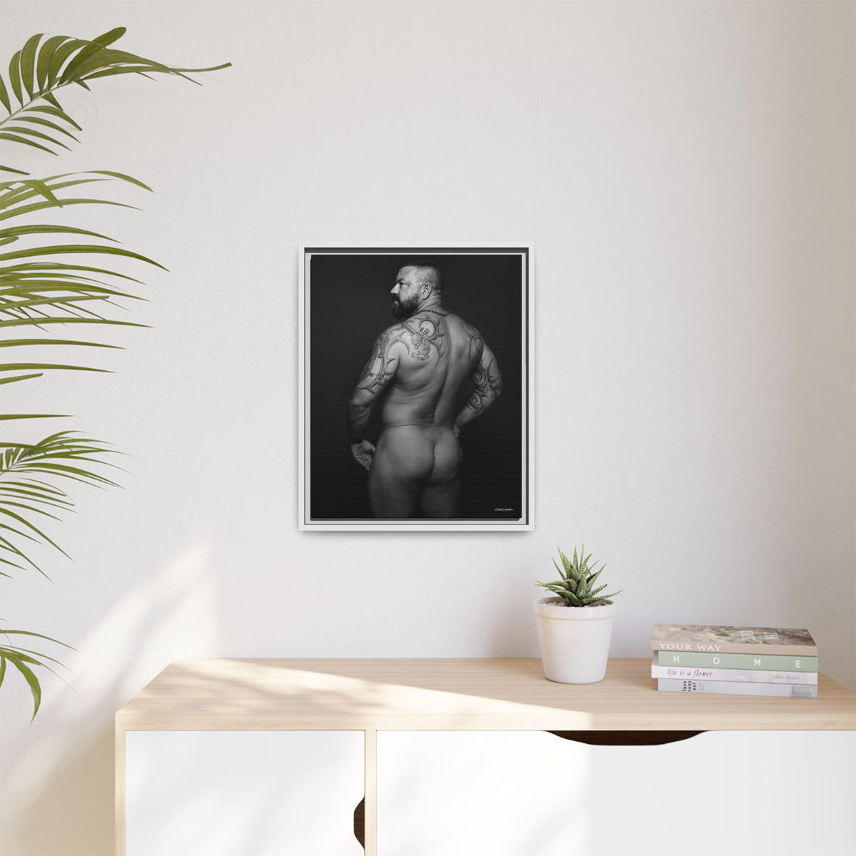 Chris C, Matte Canvas, Framed (Multi-color)