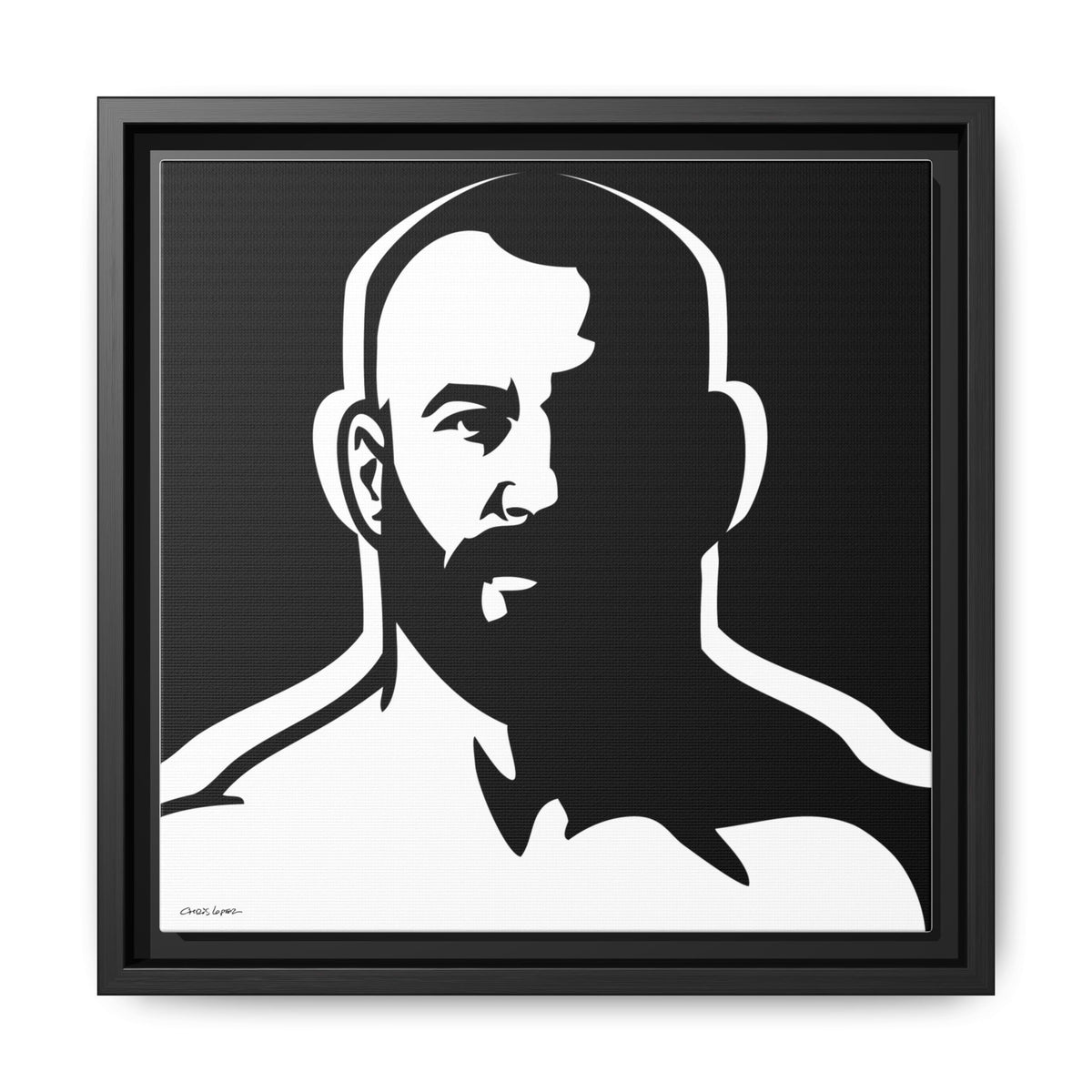 Dark Room, Giclee Print on Matte Canvas, Framed (Multi-color)