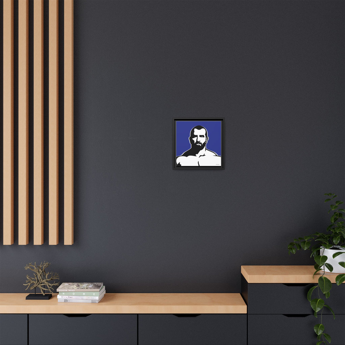 Muscle, Giclee Print on Matte Canvas, Framed (Multi-color)