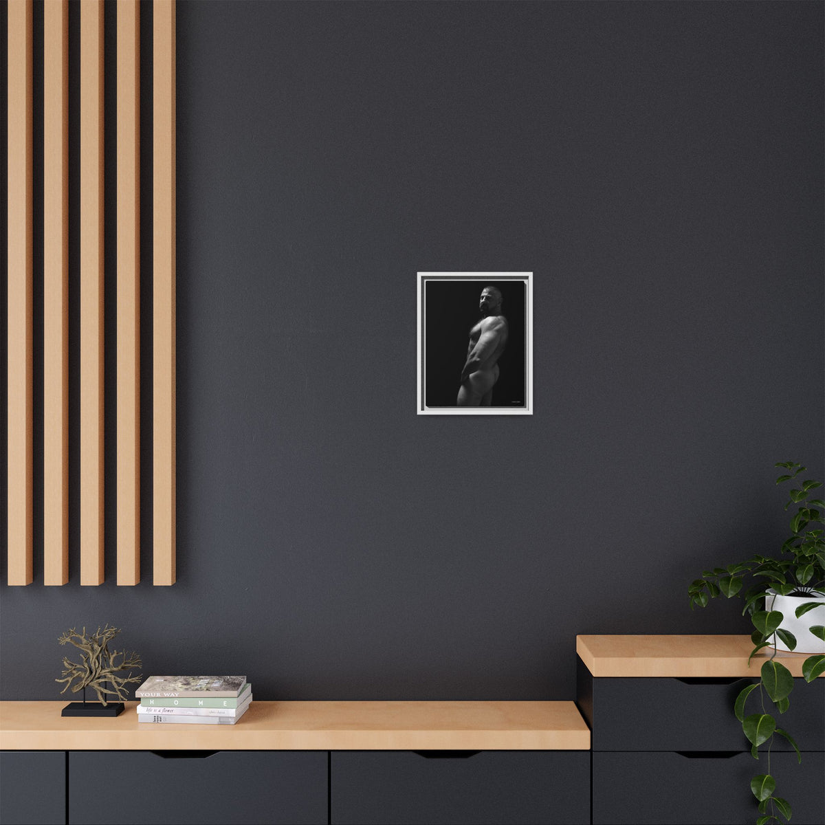 Bart, Giclee Print on Matte Canvas, Framed (Multi-color)