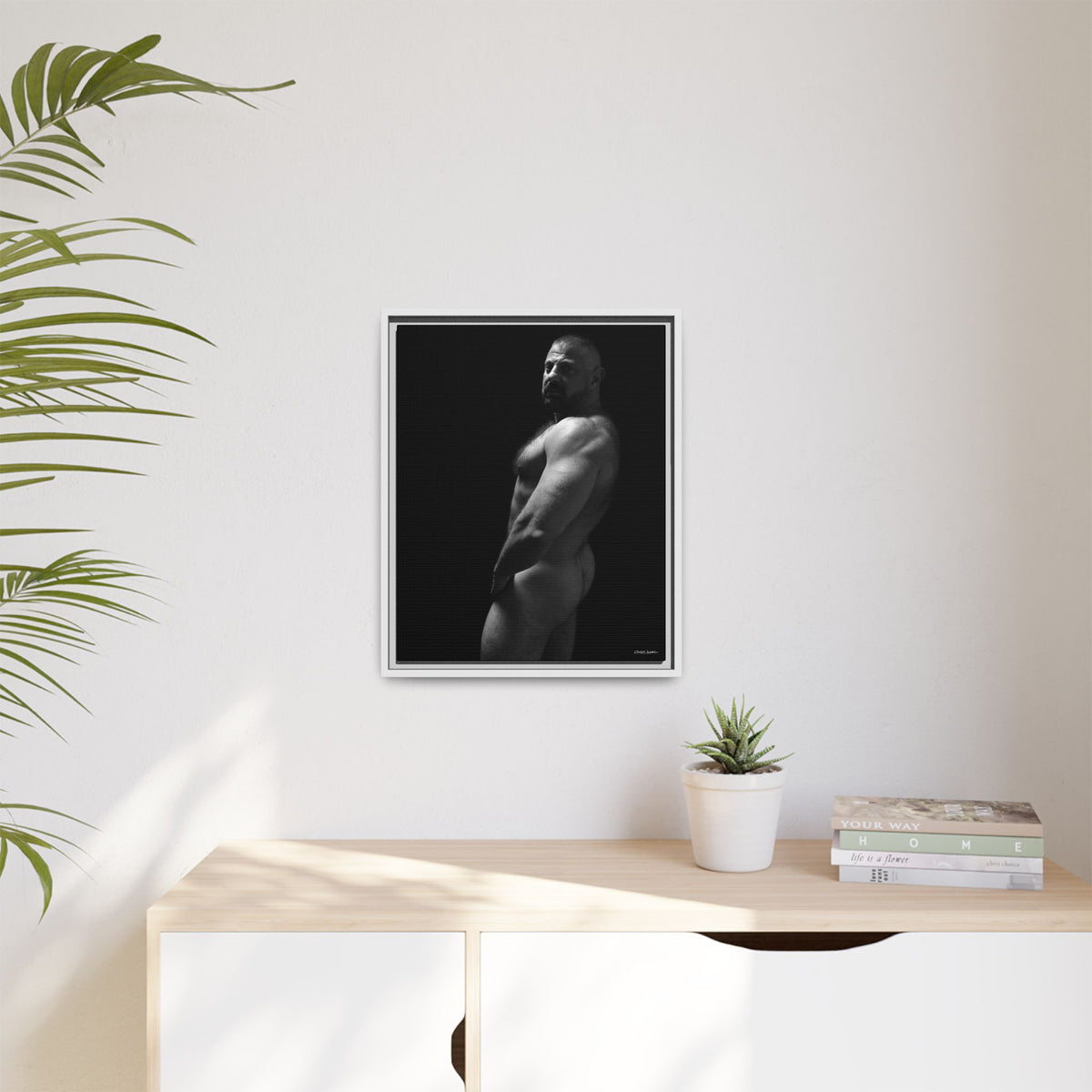 Bart, Giclee Print on Matte Canvas, Framed (Multi-color)