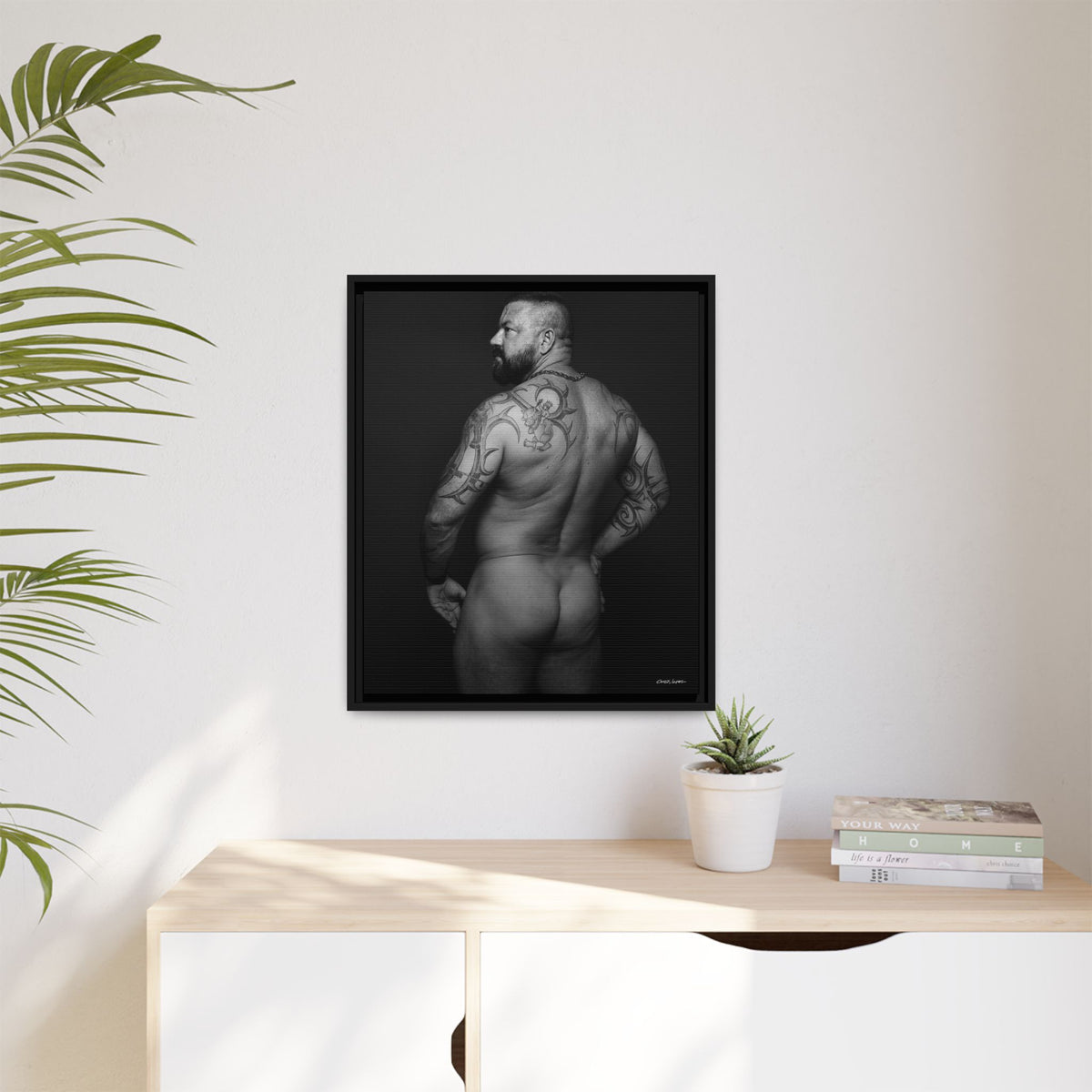Chris C, Matte Canvas, Framed (Multi-color)