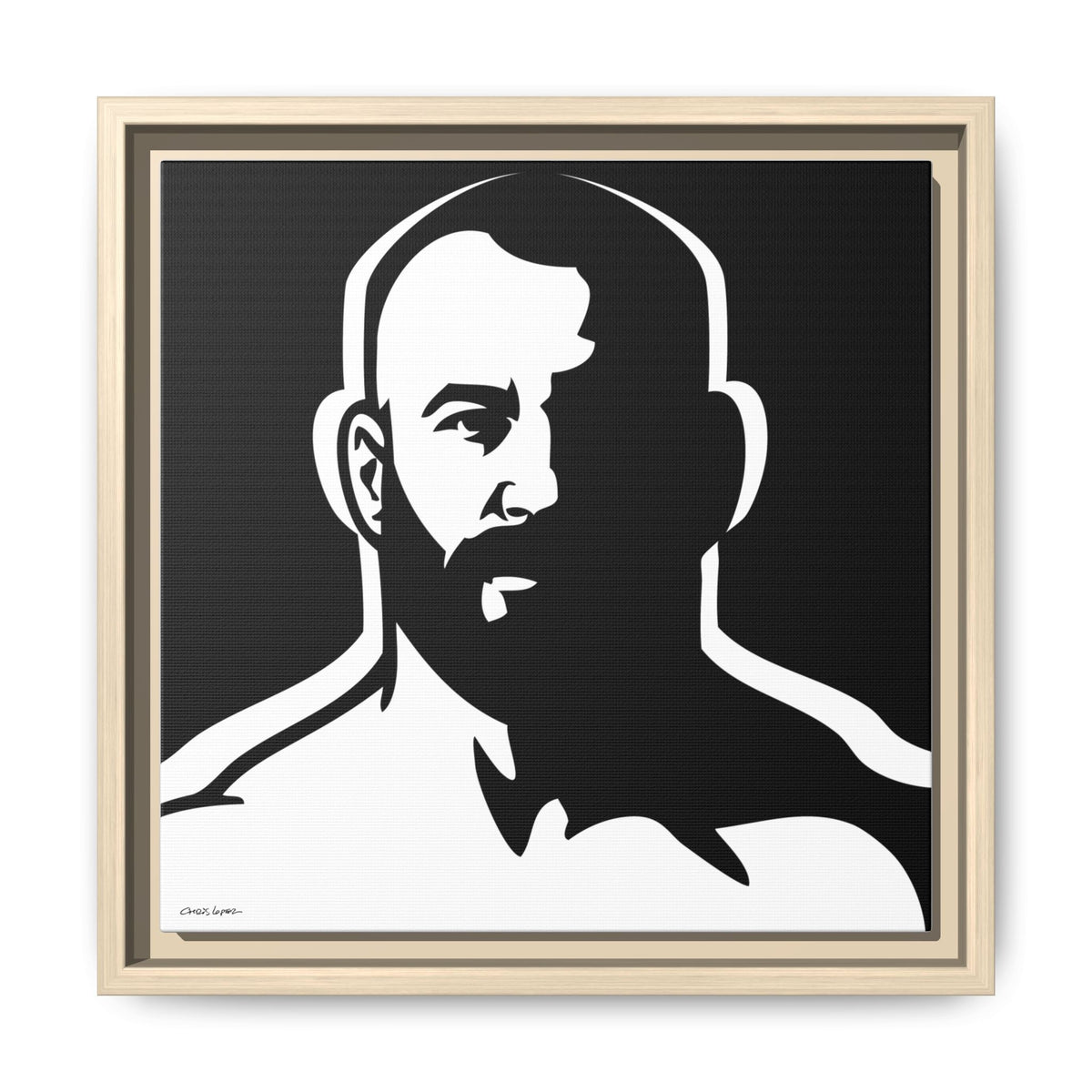 Dark Room, Giclee Print on Matte Canvas, Framed (Multi-color)