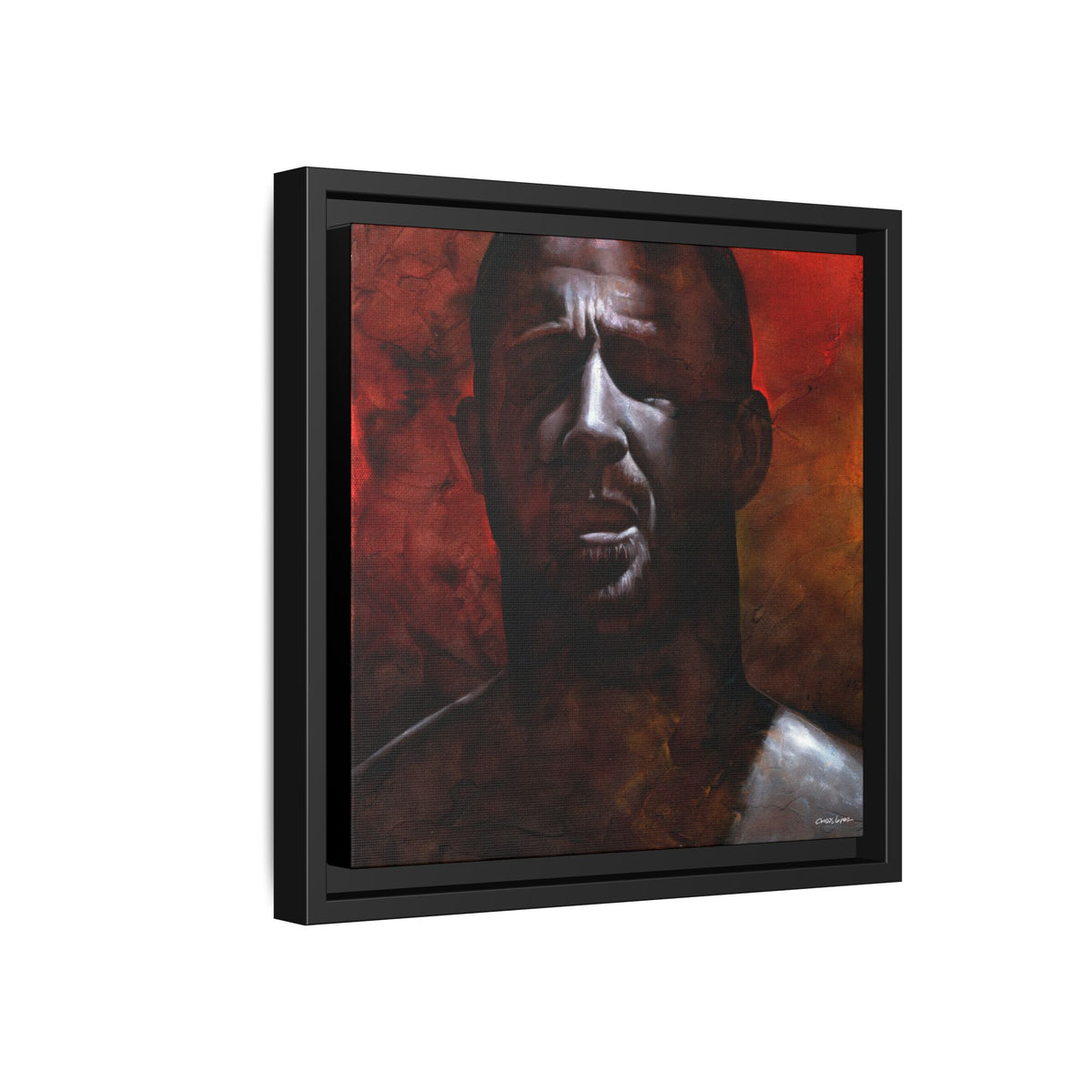 In the Darkness, Matte Canvas, Framed (Multi-color)