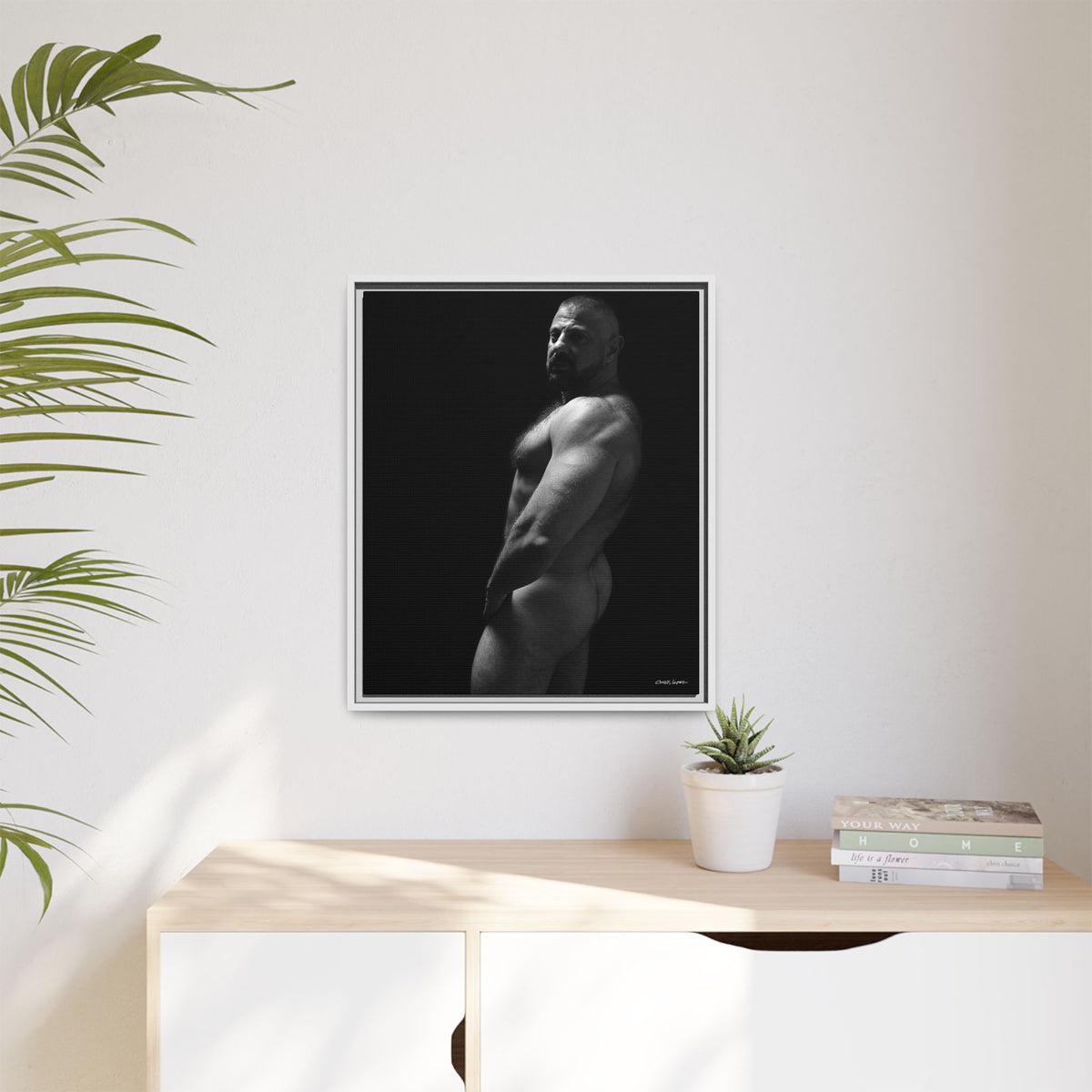 Bart, Giclee Print on Matte Canvas, Framed (Multi-color)