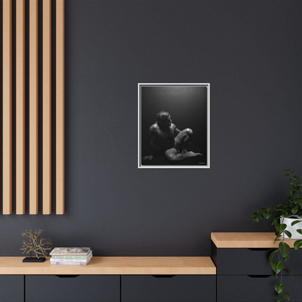 John, Giclee Print on Matte Canvas, Framed (Multi-color)
