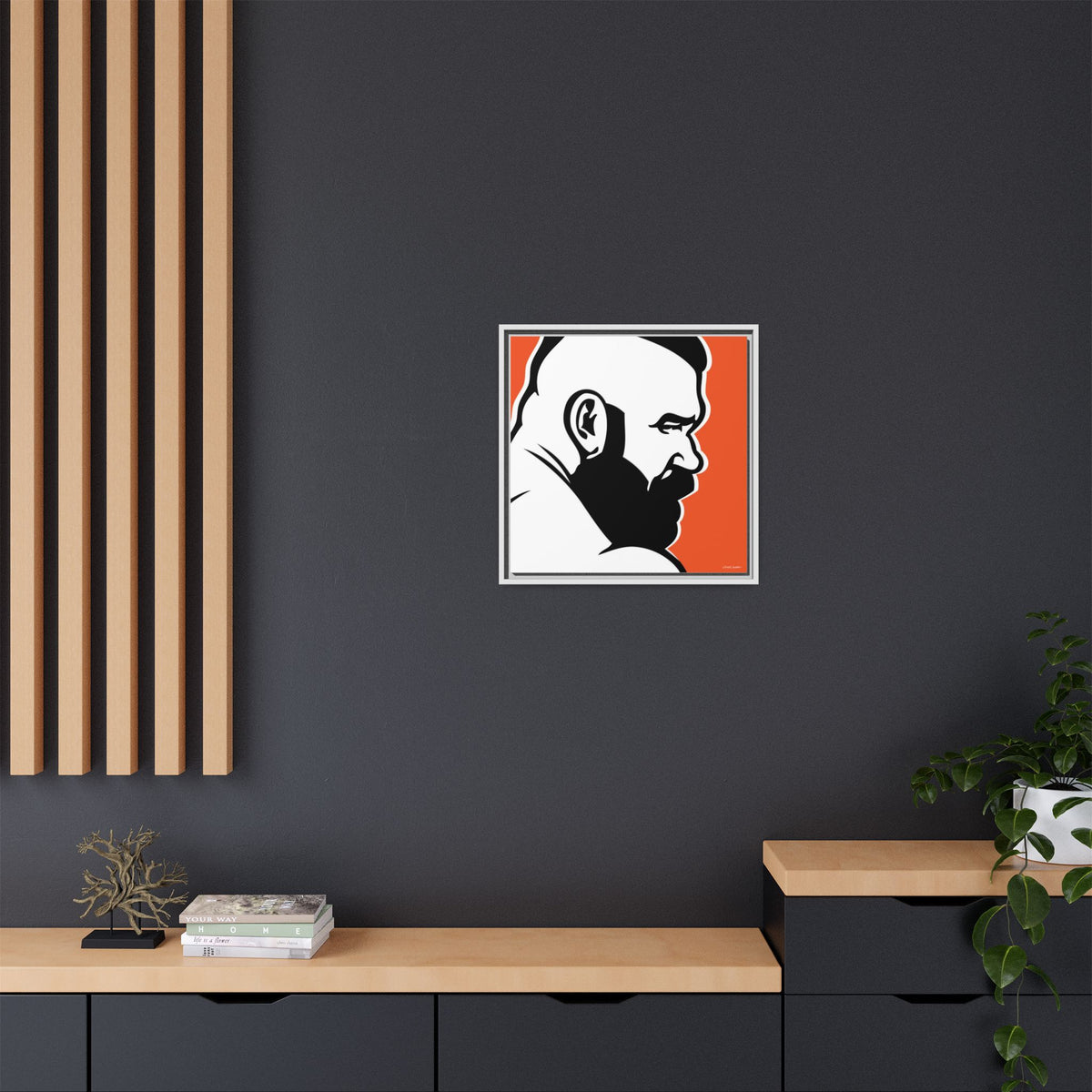 Brute, Matte Canvas, Framed (Multi-color)