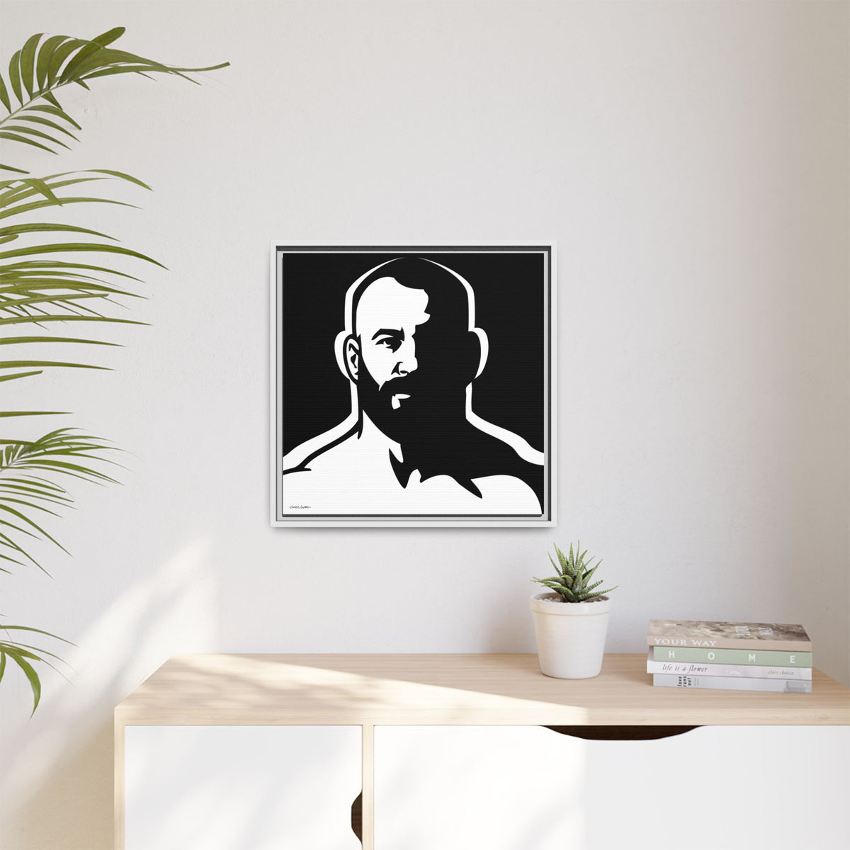 Dark Room, Giclee Print on Matte Canvas, Framed (Multi-color)
