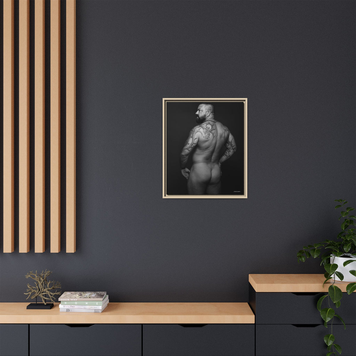 Chris C, Matte Canvas, Framed (Multi-color)