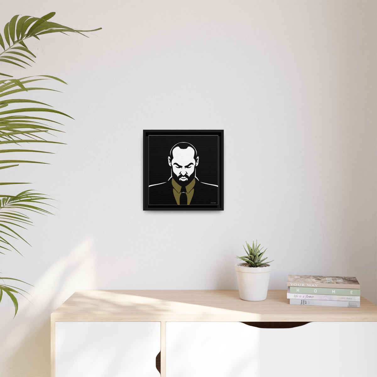 Suit, Giclee Print on Matte Canvas, Framed (Multi-color)