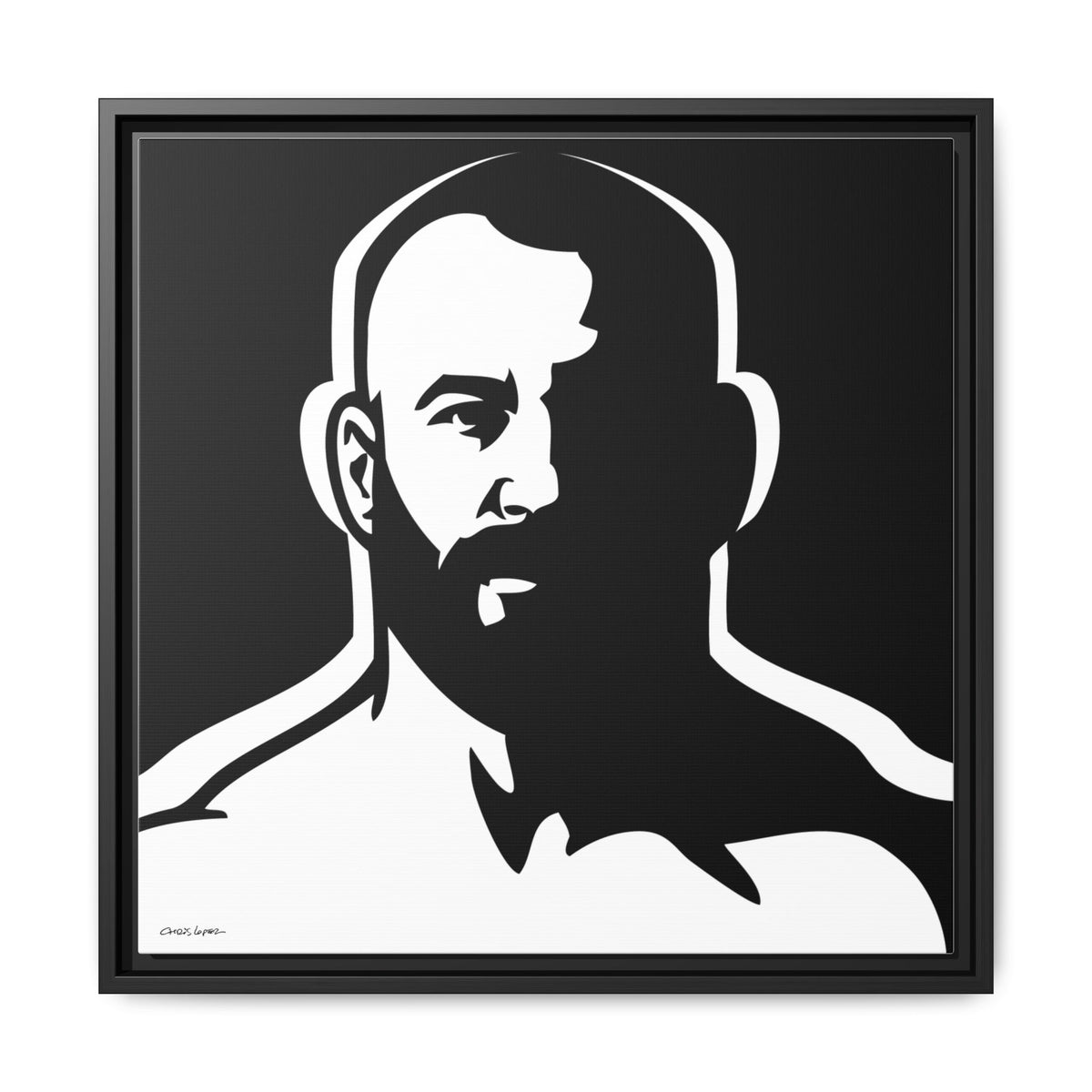 Dark Room, Giclee Print on Matte Canvas, Framed (Multi-color)