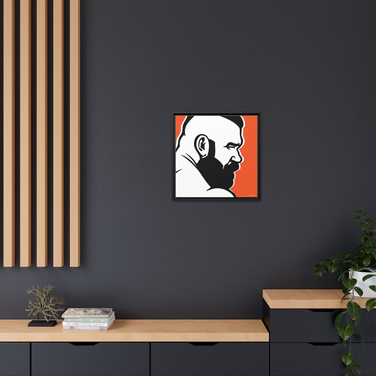 Brute, Matte Canvas, Framed (Multi-color)