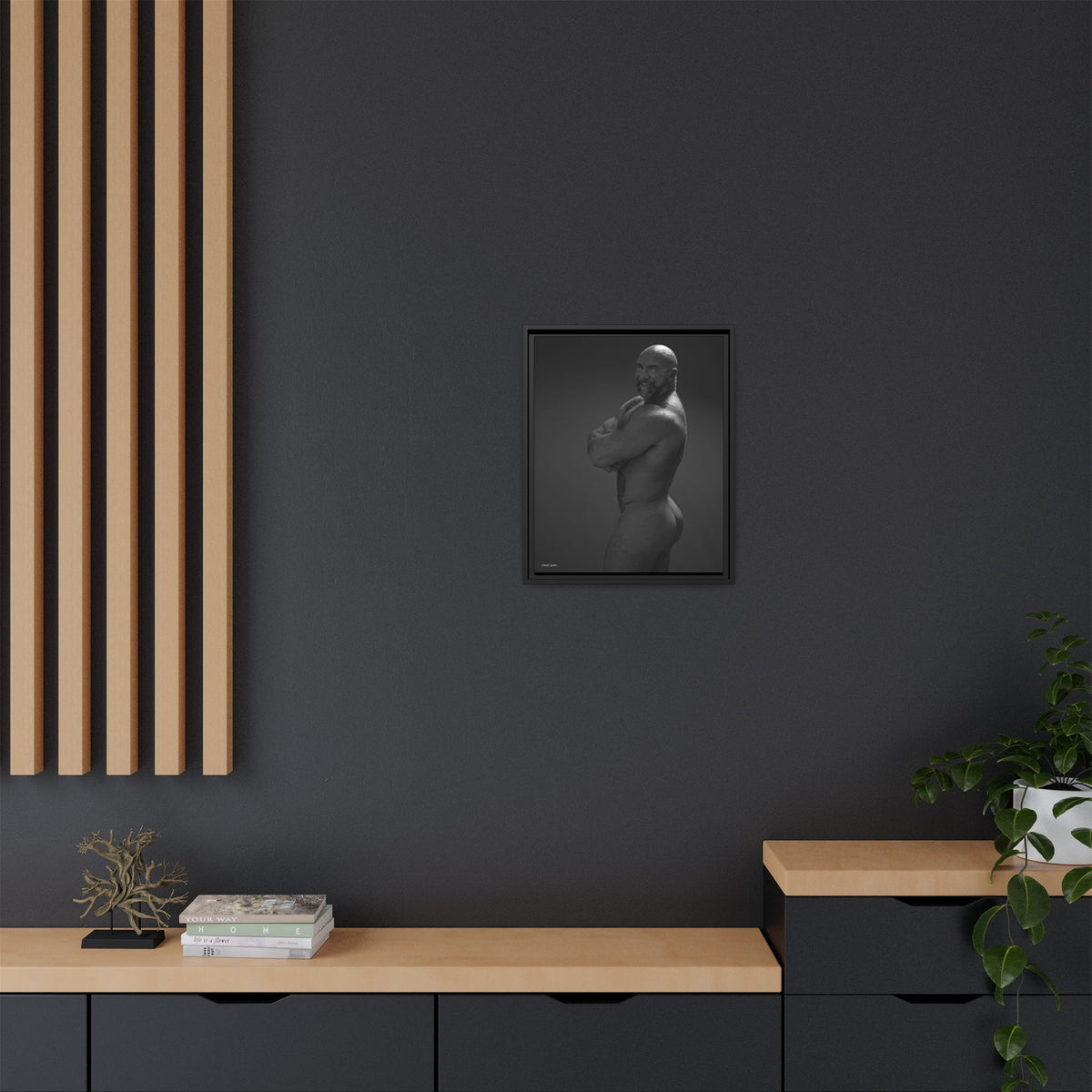 Thom A. Giclee Print on Matte Canvas, Framed (Multi-color)