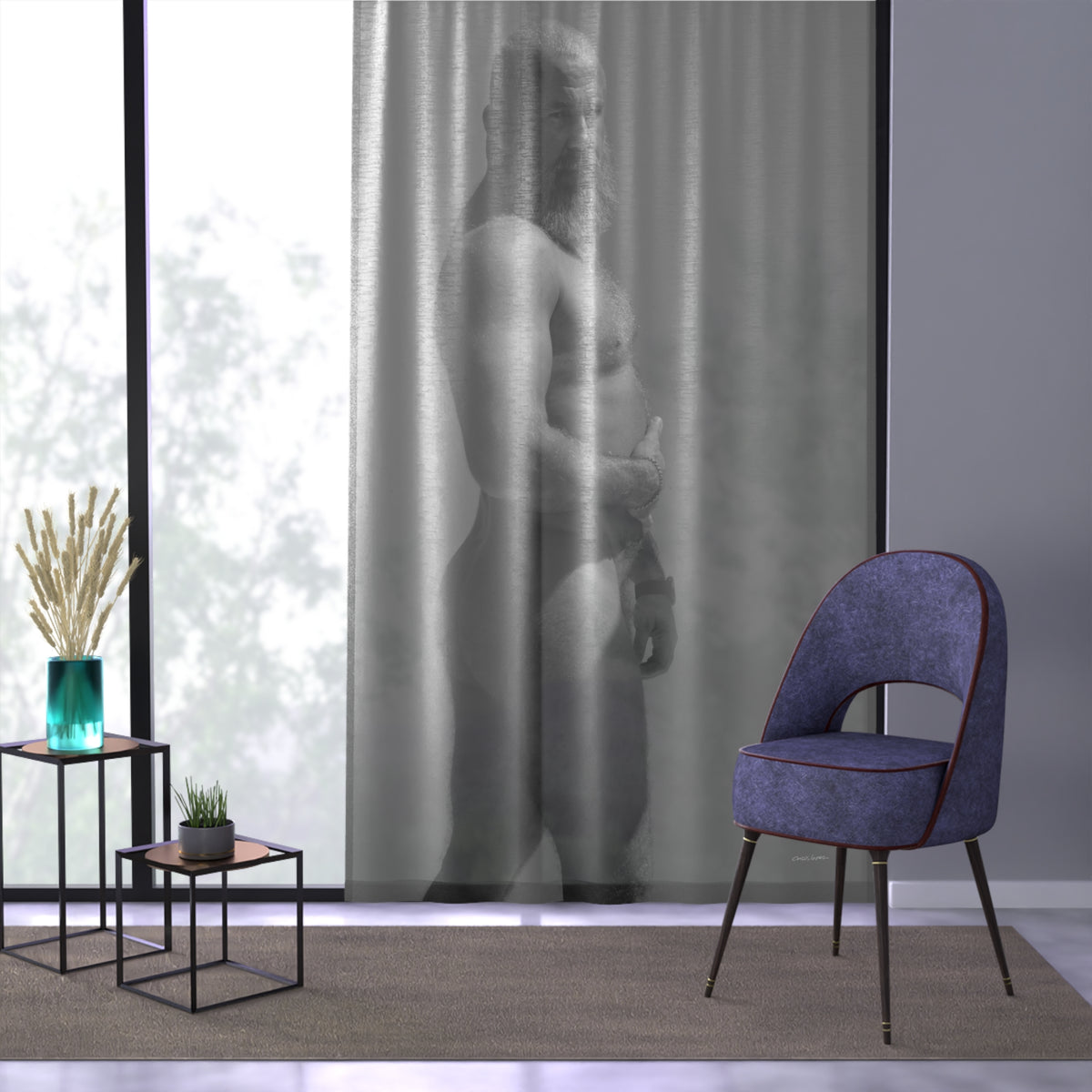 Andrey, Textured sheer Window Curtain