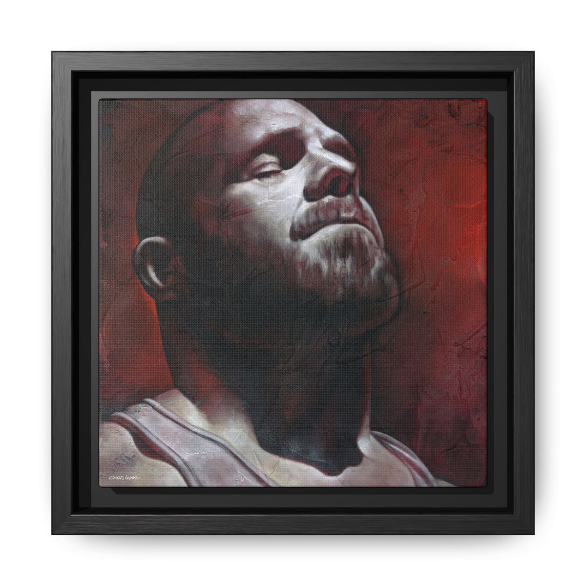 In the Darkness 5, Matte Canvas, Framed (Multi-color)