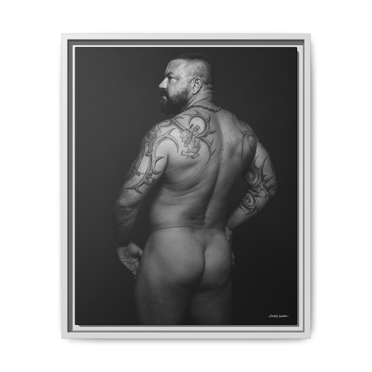 Chris C, Matte Canvas, Framed (Multi-color)
