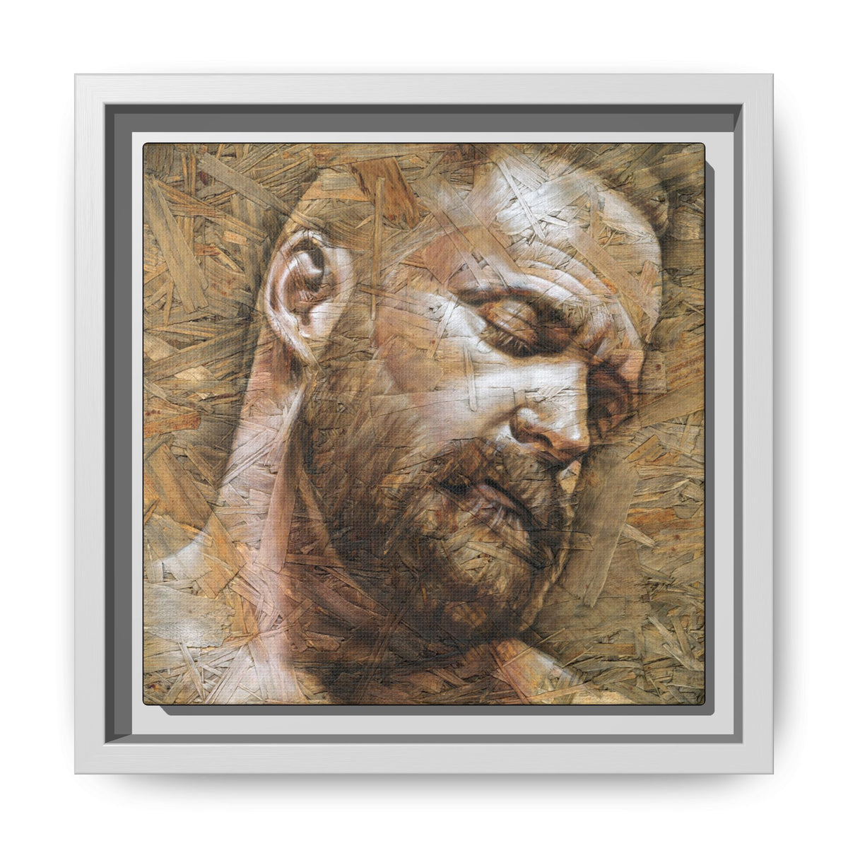 Silence, Matte Canvas, Framed (Multi-color)