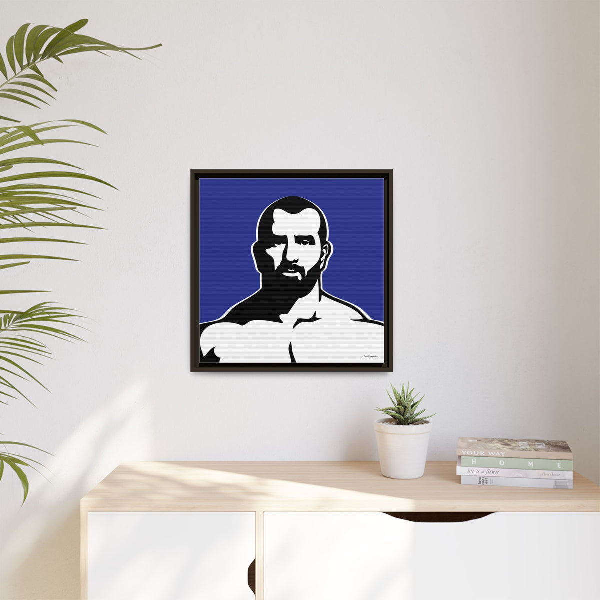 Muscle, Giclee Print on Matte Canvas, Framed (Multi-color)