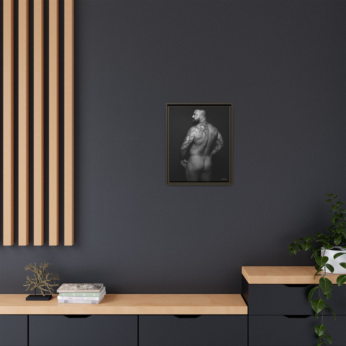 Chris C, Matte Canvas, Framed (Multi-color)