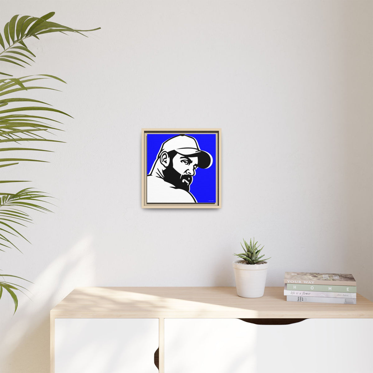 Trucker, Matte Canvas, Framed (Multi-color)