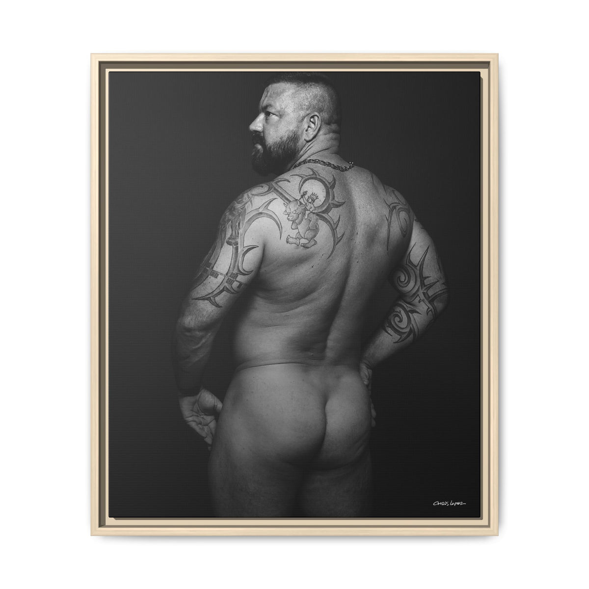 Chris C, Matte Canvas, Framed (Multi-color)