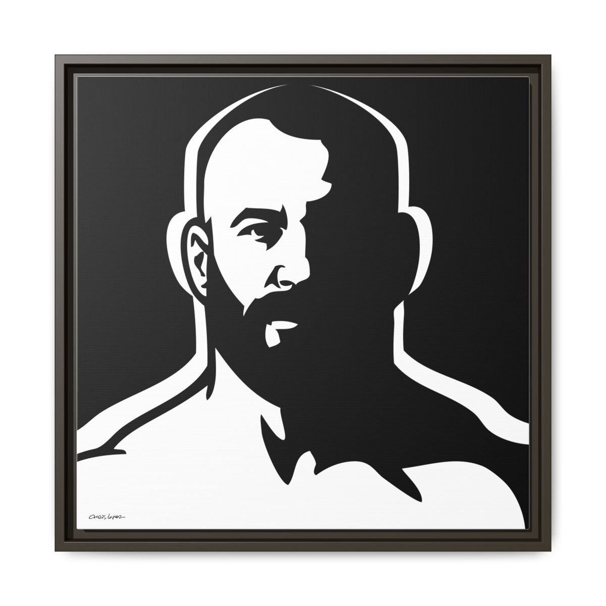 Dark Room, Giclee Print on Matte Canvas, Framed (Multi-color)