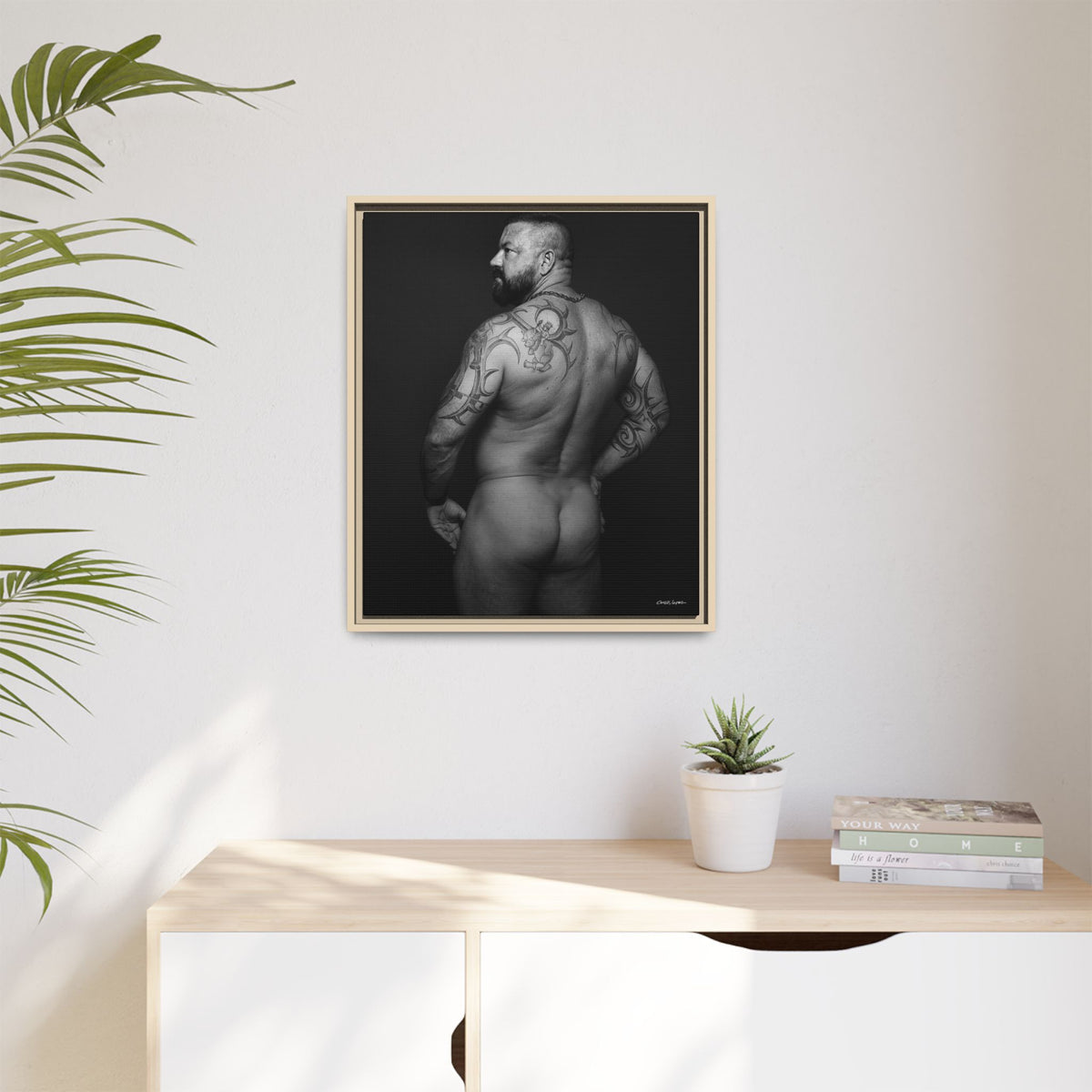 Chris C, Matte Canvas, Framed (Multi-color)