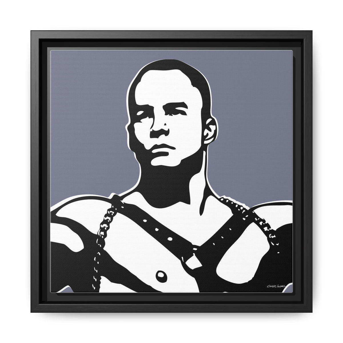 Leather, Giclee Print on Matte Canvas, Framed (Multi-color)