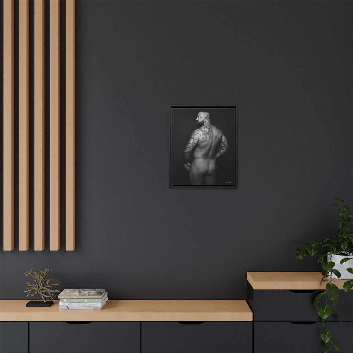 Chris C, Matte Canvas, Framed (Multi-color)