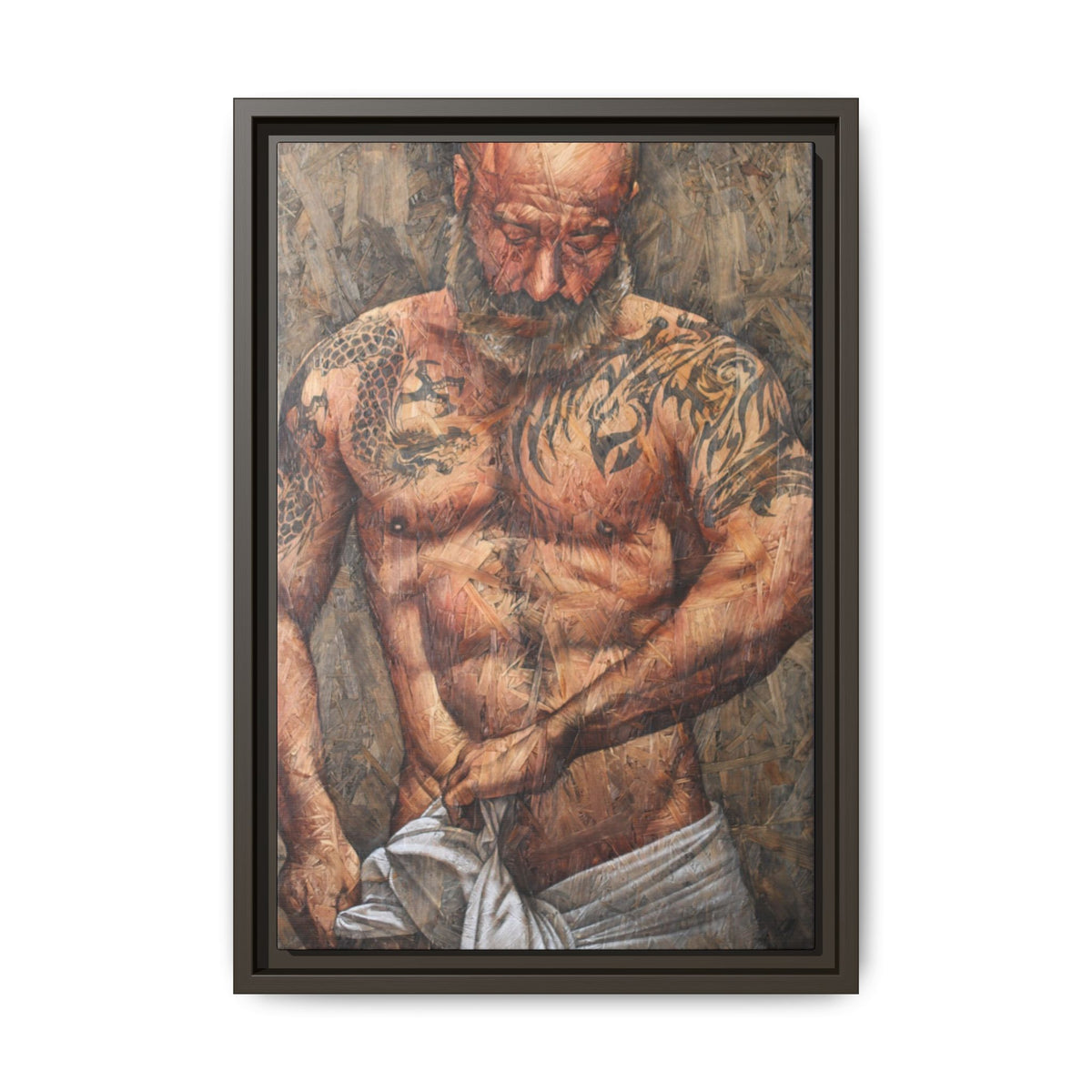 Urban Saint 1, Matte Canvas, Framed (Multi-color)