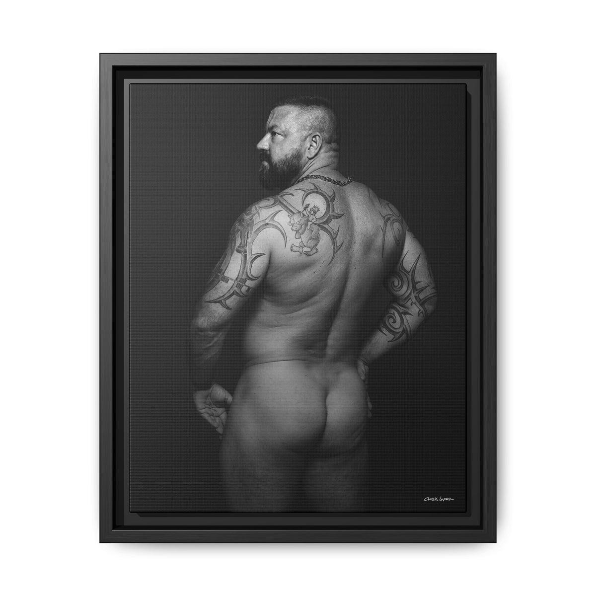 Chris C, Matte Canvas, Framed (Multi-color)
