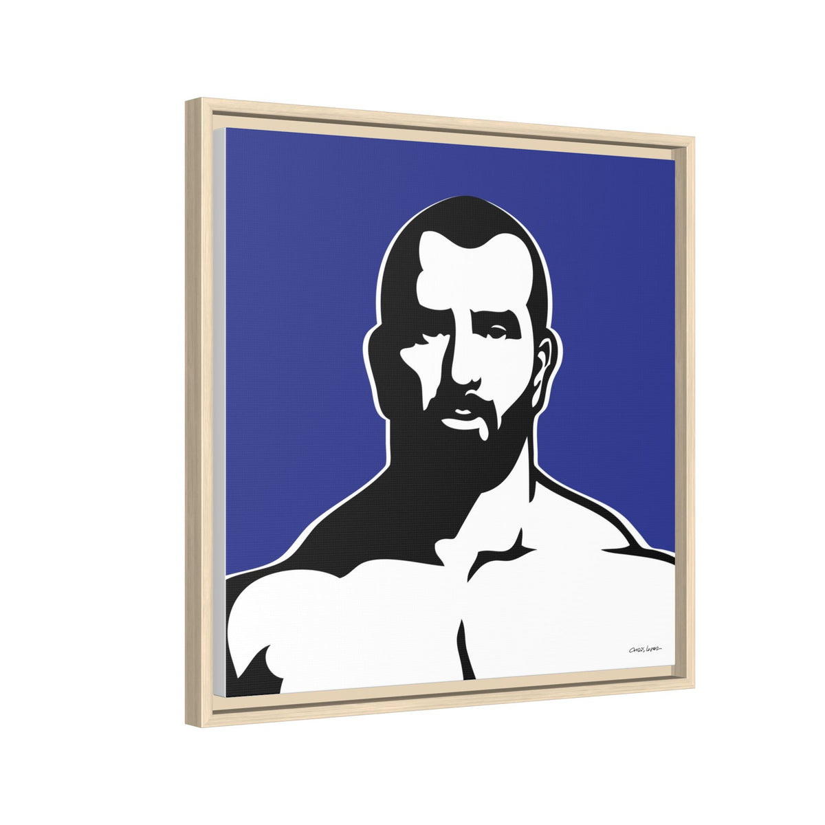 Muscle, Giclee Print on Matte Canvas, Framed (Multi-color)