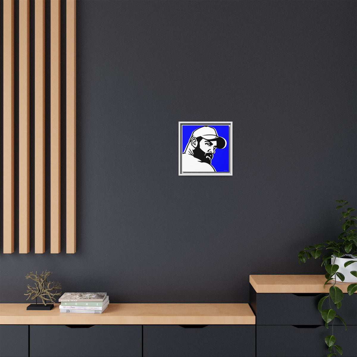 Trucker, Matte Canvas, Framed (Multi-color)