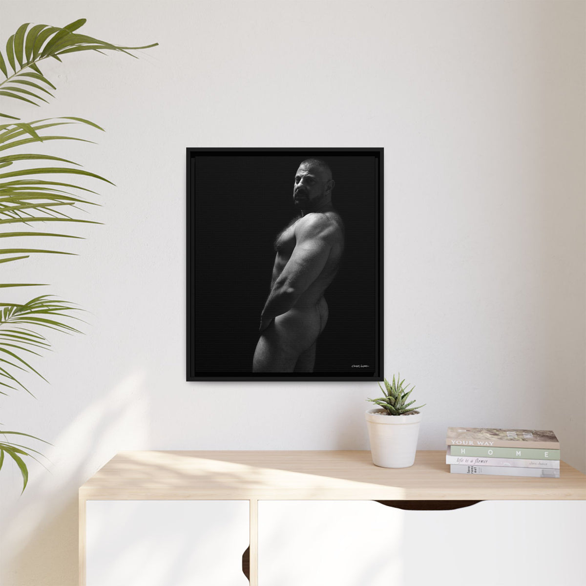 Bart, Giclee Print on Matte Canvas, Framed (Multi-color)