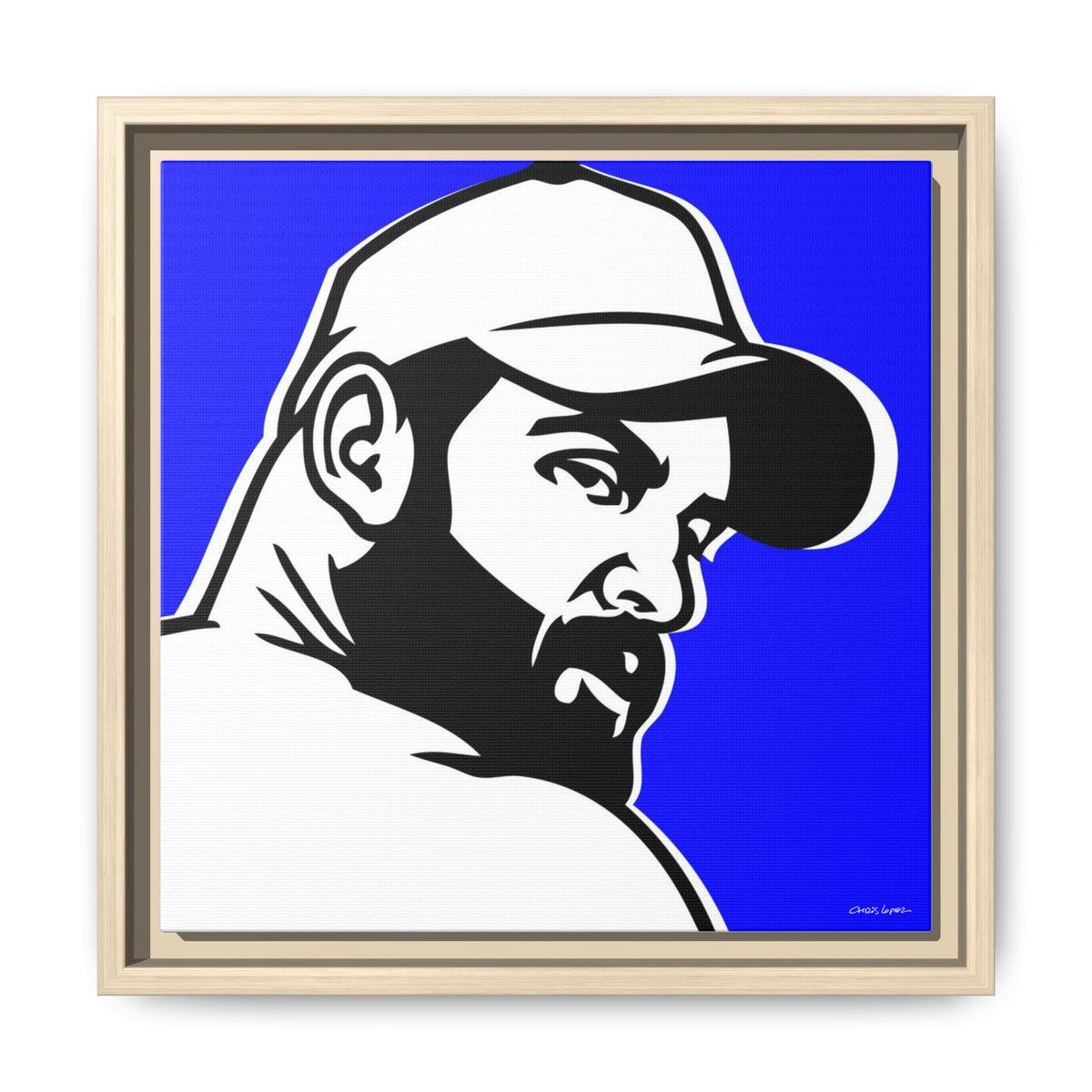 Trucker, Matte Canvas, Framed (Multi-color)