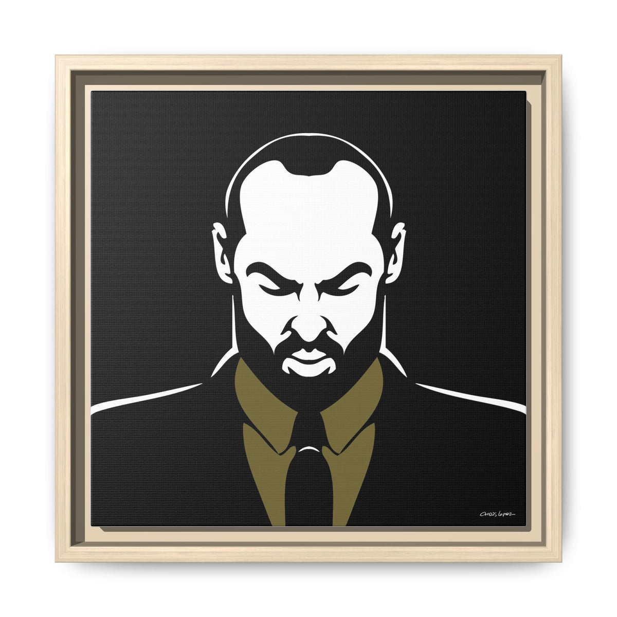 Suit, Giclee Print on Matte Canvas, Framed (Multi-color)