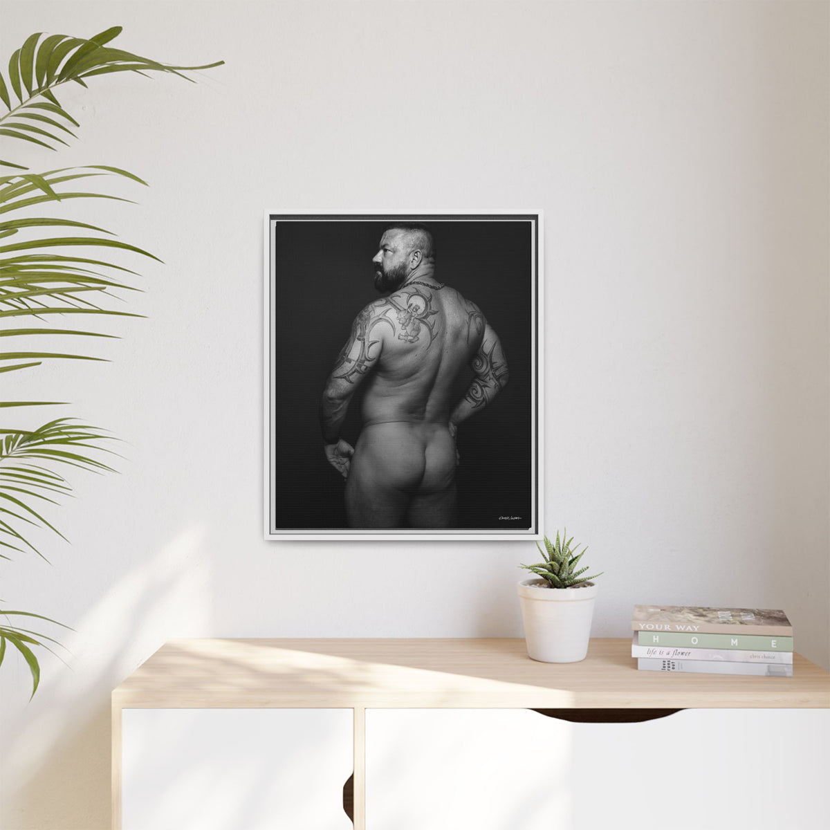 Chris C, Matte Canvas, Framed (Multi-color)