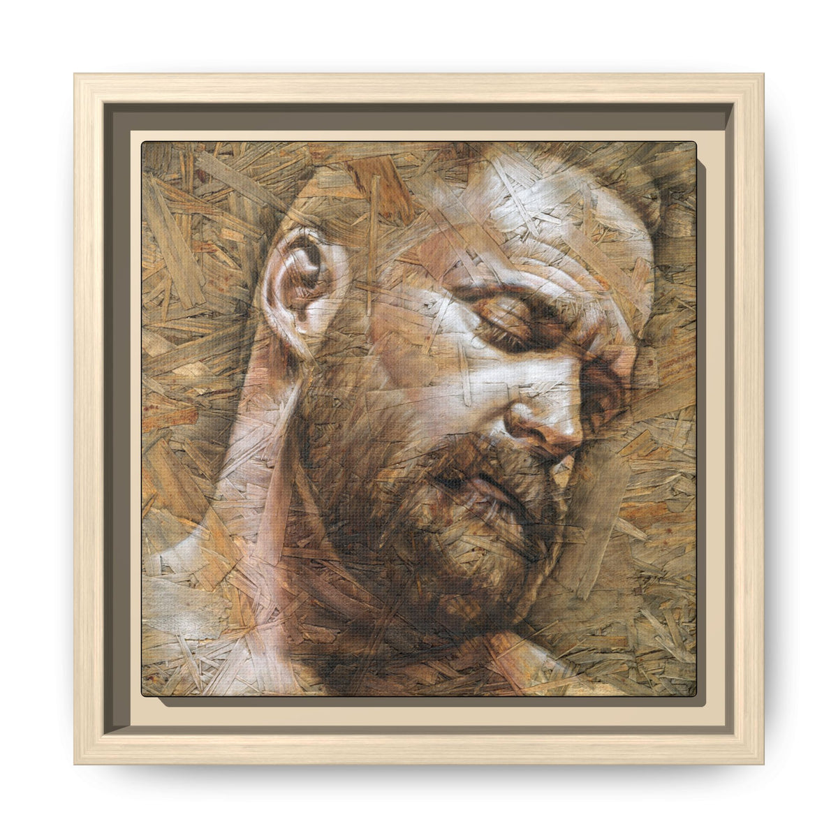 Silence, Matte Canvas, Framed (Multi-color)