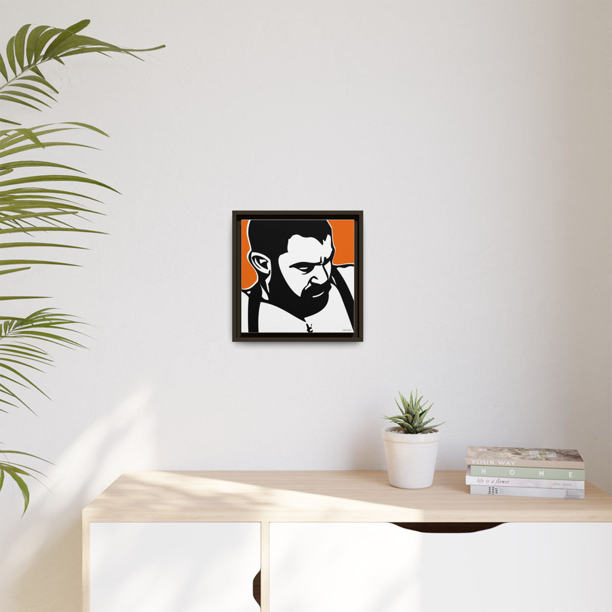 Suspenders, Matte Canvas, Framed (Multi-color)