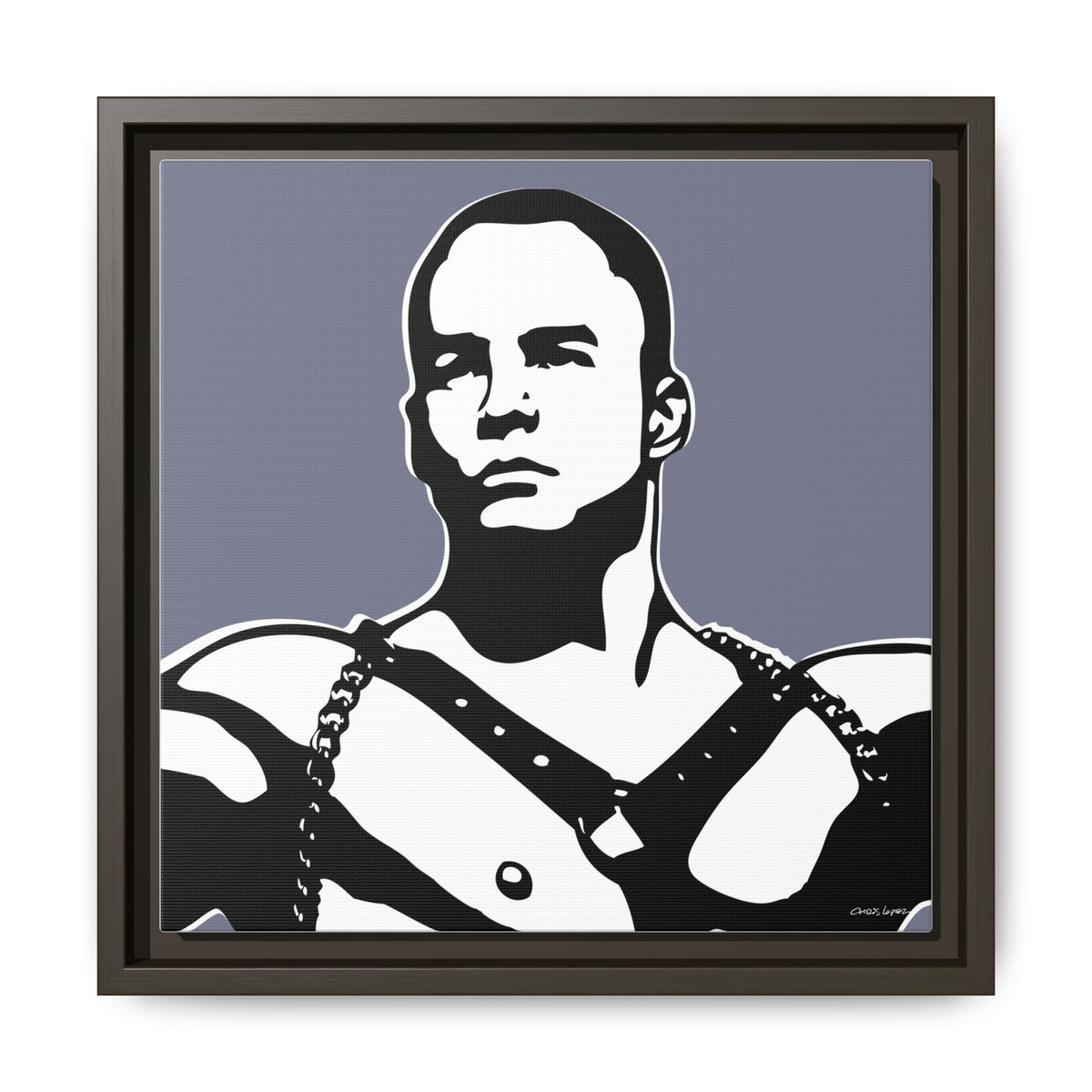 Leather, Giclee Print on Matte Canvas, Framed (Multi-color)