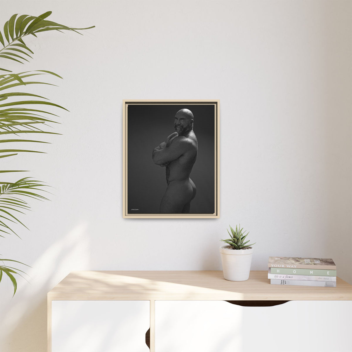 Thom A. Giclee Print on Matte Canvas, Framed (Multi-color)