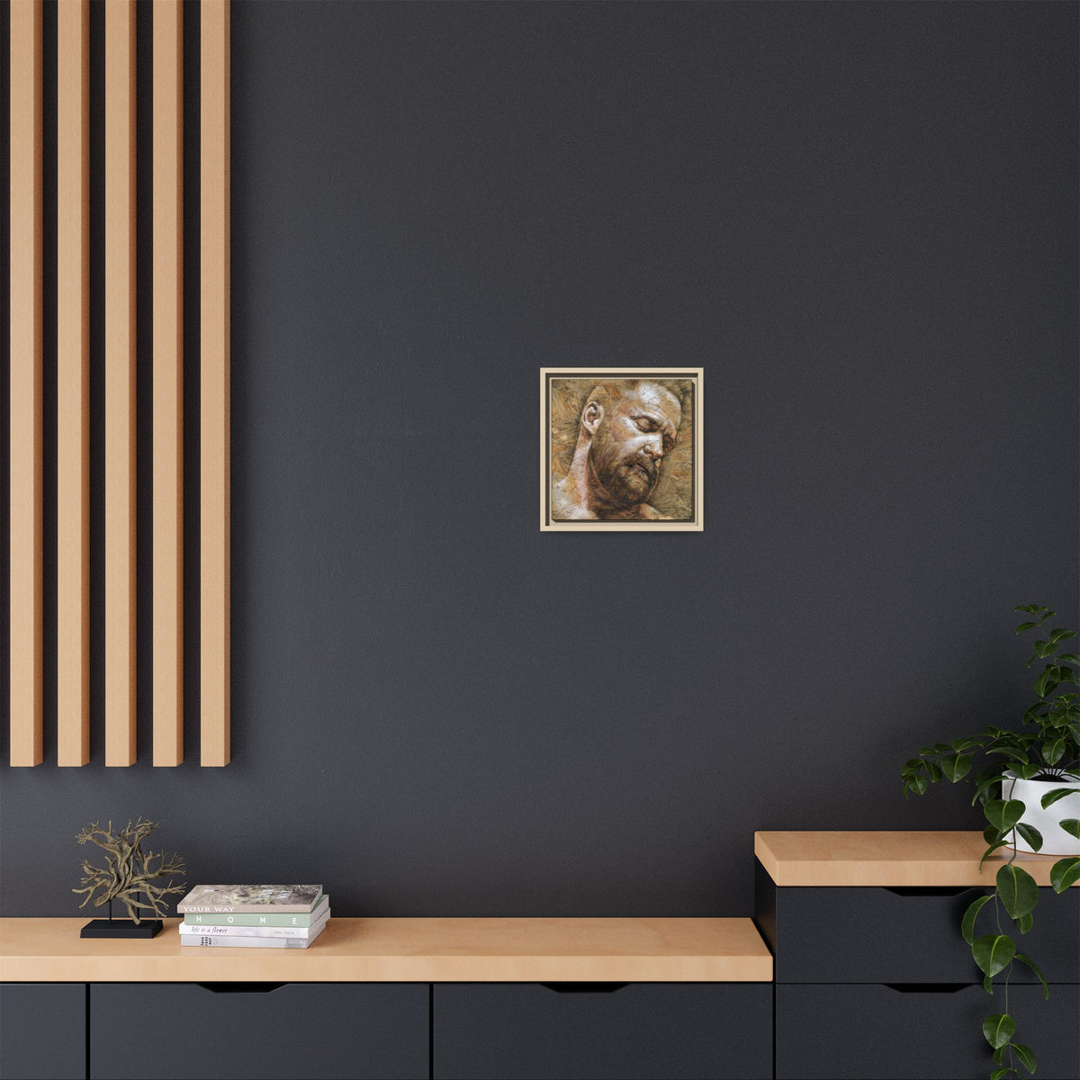 Silence, Matte Canvas, Framed (Multi-color)