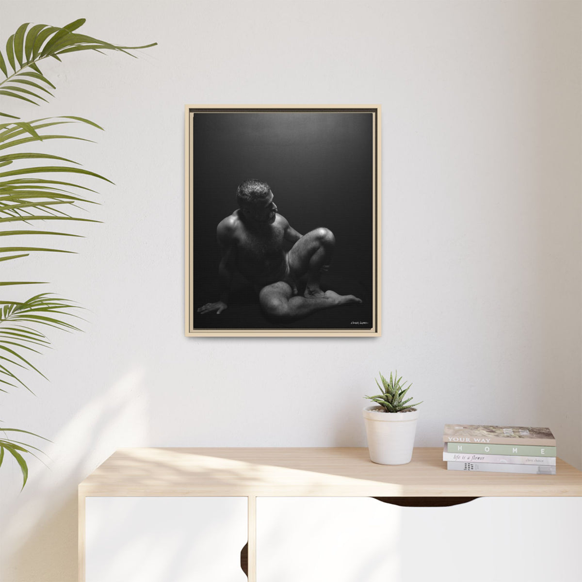 John, Giclee Print on Matte Canvas, Framed (Multi-color)