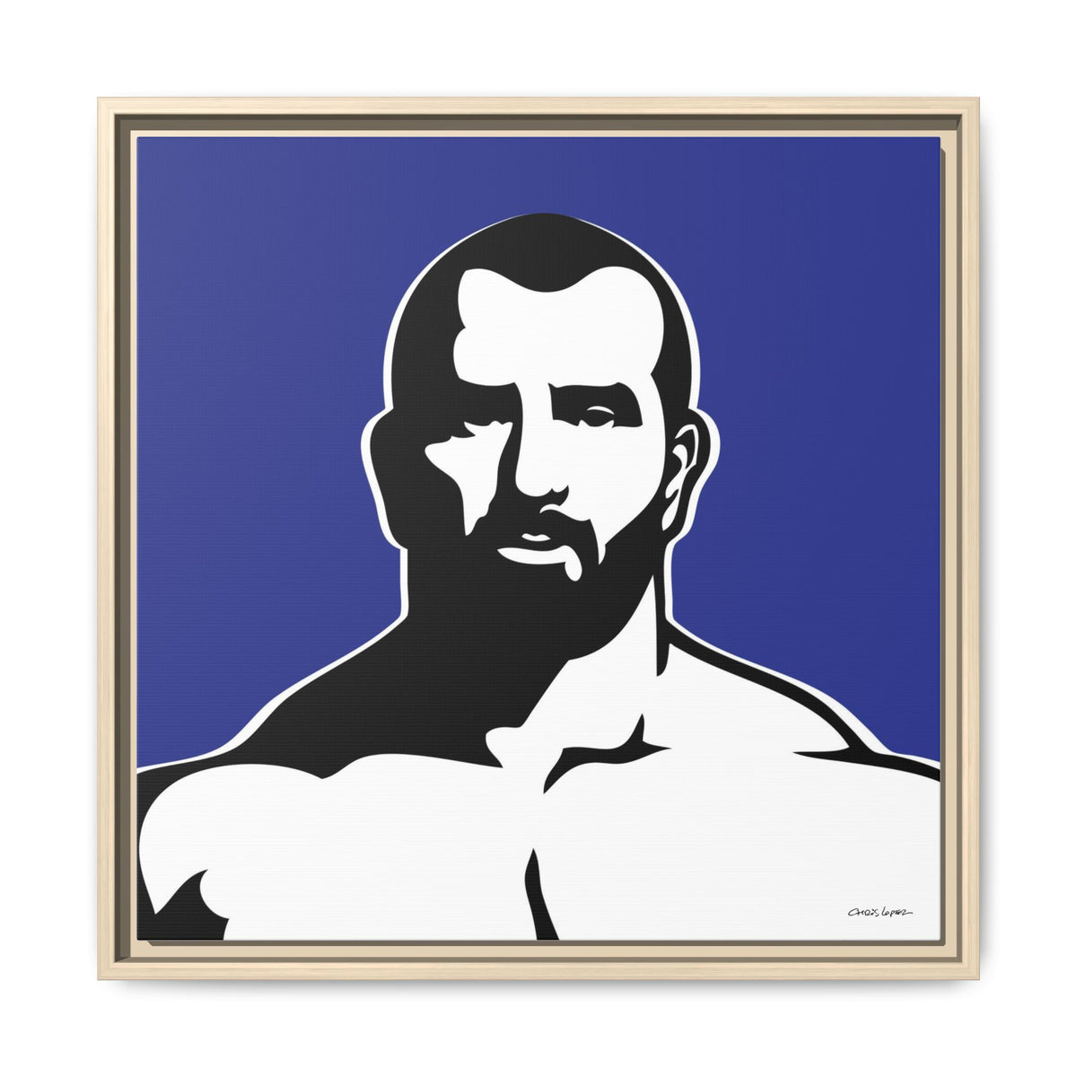 Muscle, Giclee Print on Matte Canvas, Framed (Multi-color)