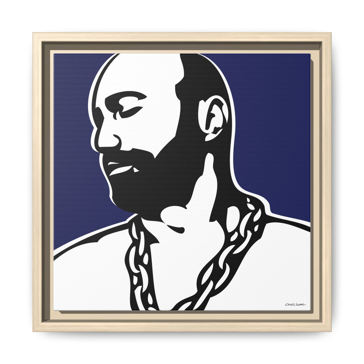 Chain, Giclee Print on Matte Canvas, Framed (Multi-color)