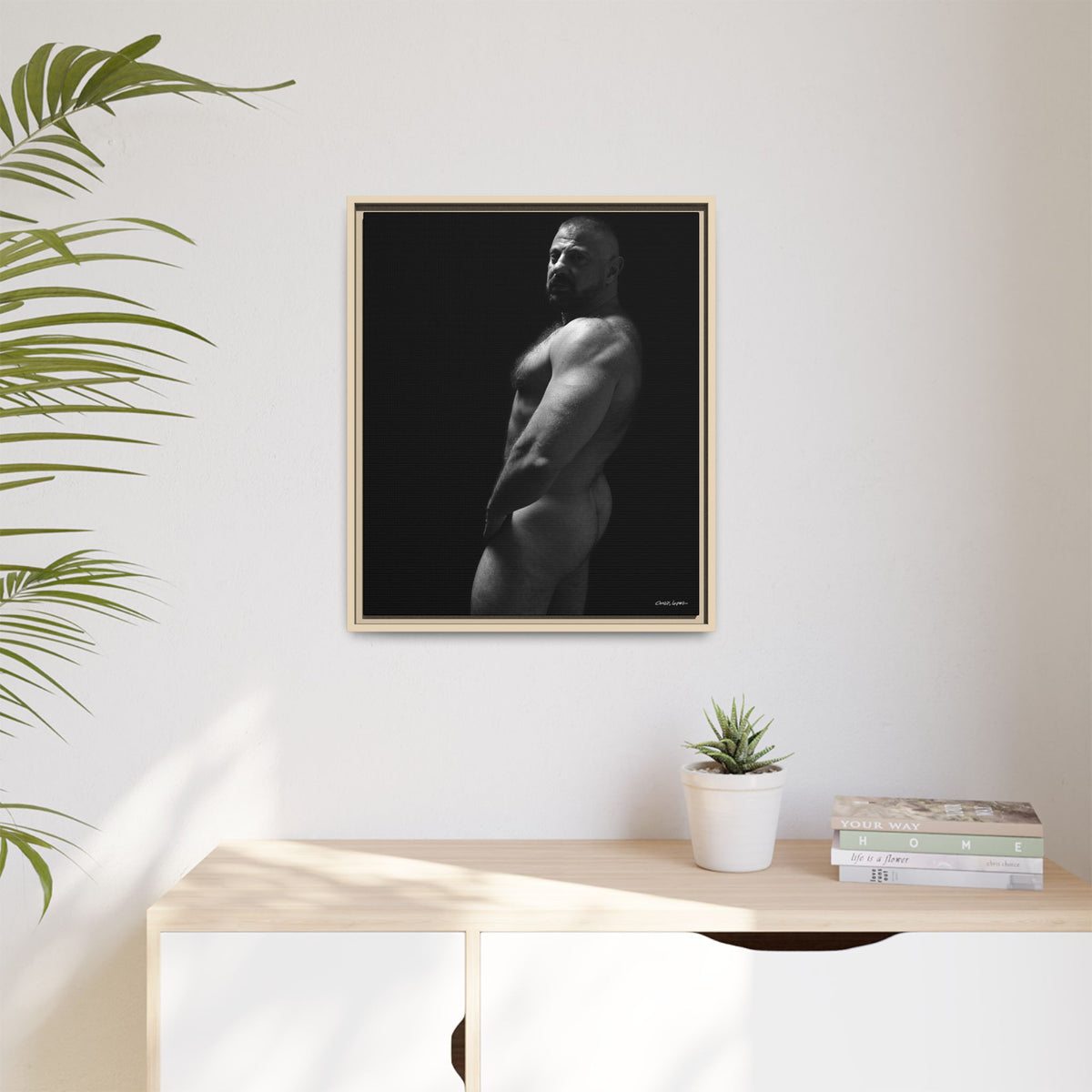 Bart, Giclee Print on Matte Canvas, Framed (Multi-color)