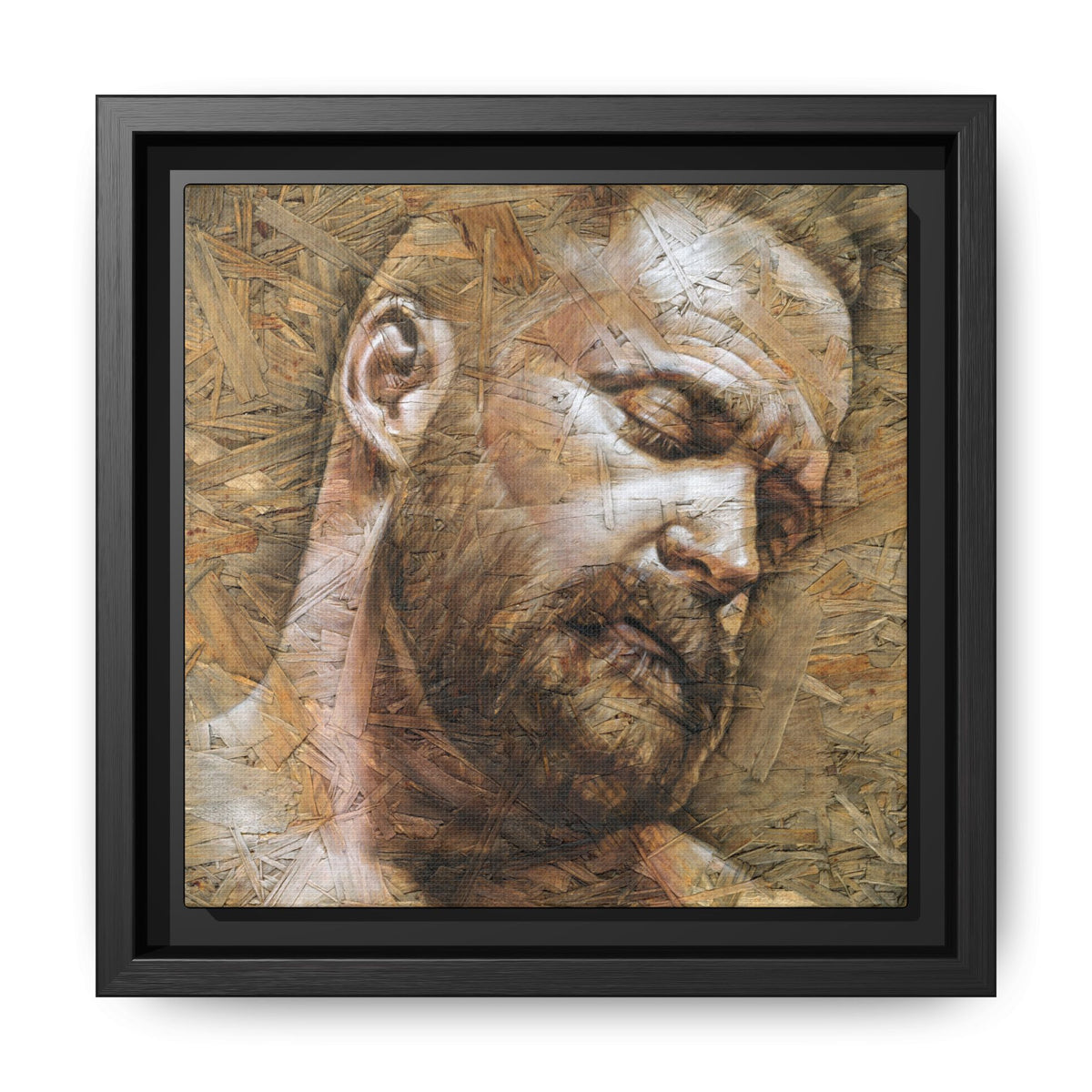 Silence, Matte Canvas, Framed (Multi-color)